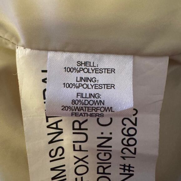 Hunter Down Puffer Coat XS Red Fur Trim Hood Water Resistant Winter Jacket - Picture 6 of 8